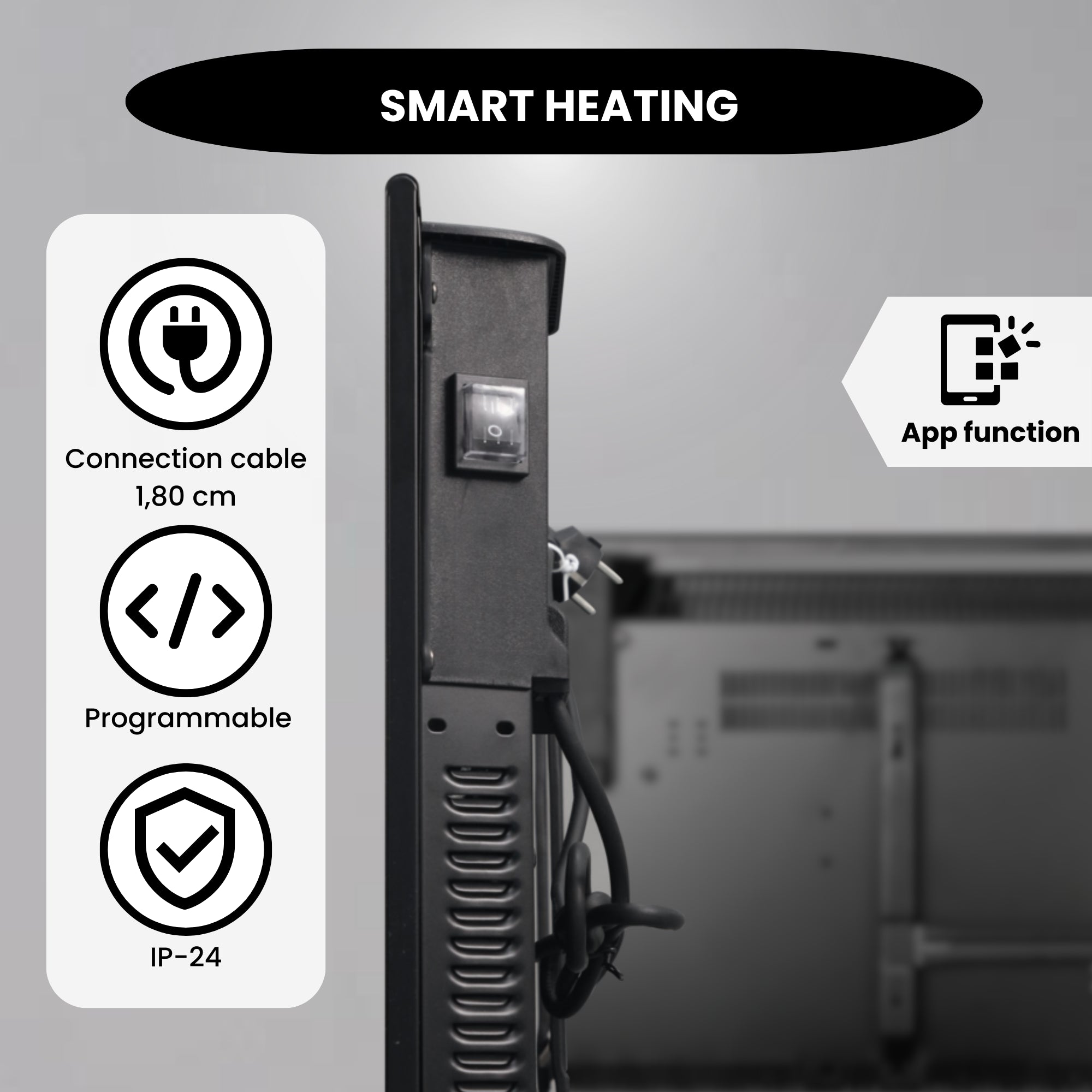 Eco Slim WiFi Convector – Black