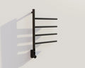 Elektrische Handdoekradiator met Thermostaat – Zwart – 670×410 mm