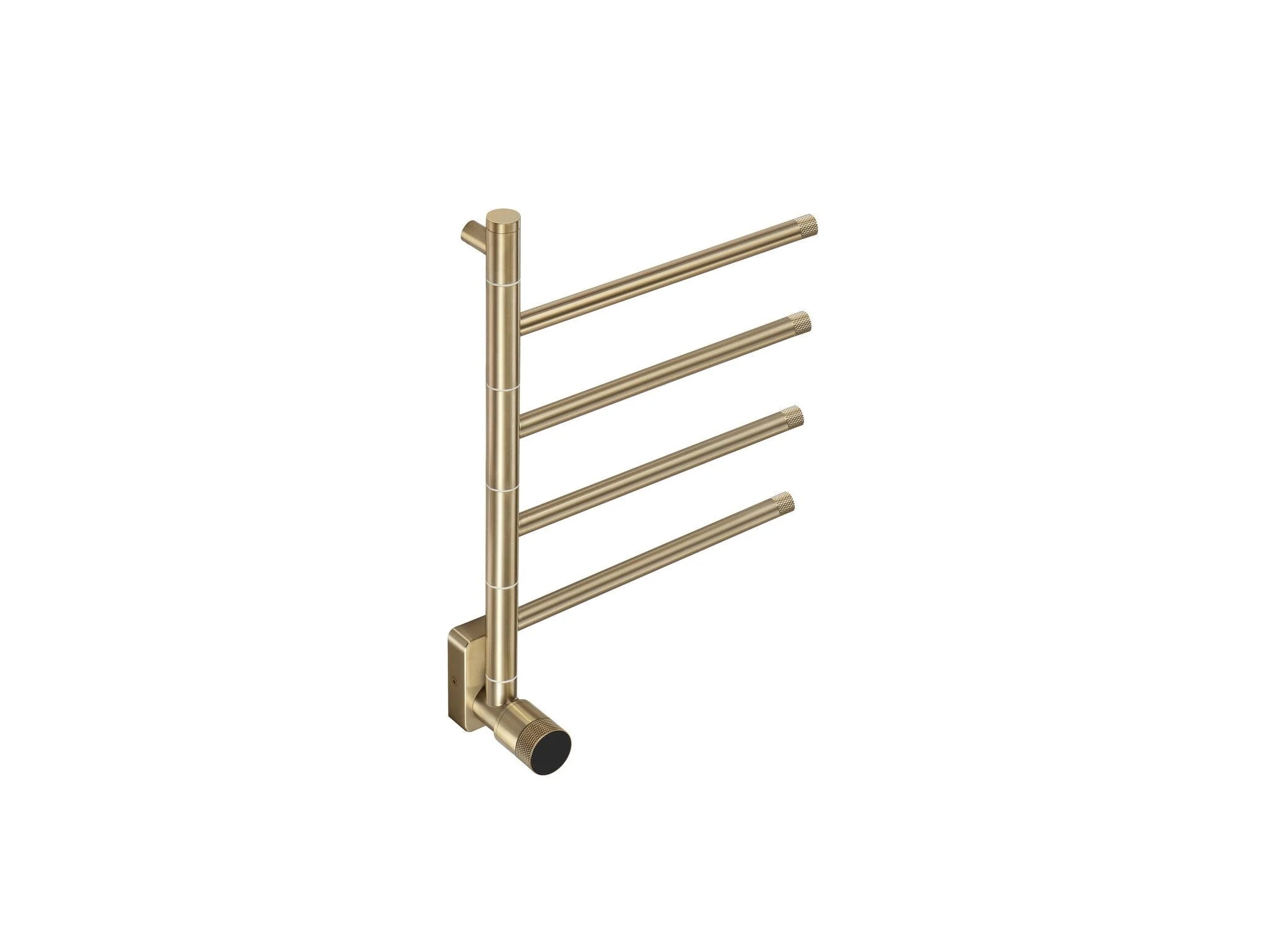 Electric towel radiator with thermostat – gold – 580x410 mm