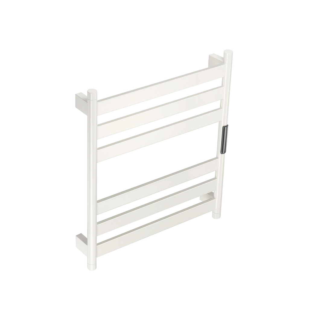 Electric towel radiator white with thermostat