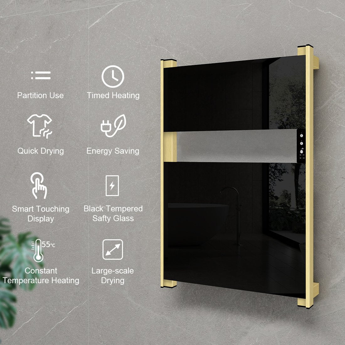 Maverick Electric Towel Radiator – Black Gold