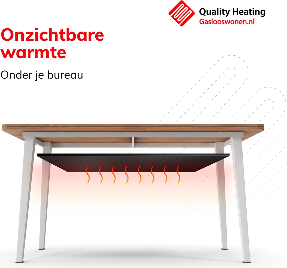 Self-adhesive Fiber Desk Heater with Dimmer – 150W