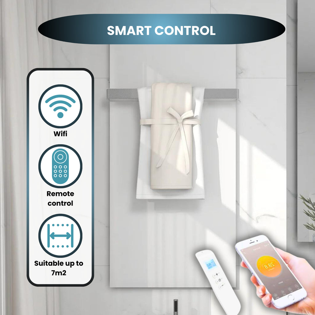 Glass Infrared Wall Panel – Black – 700 W