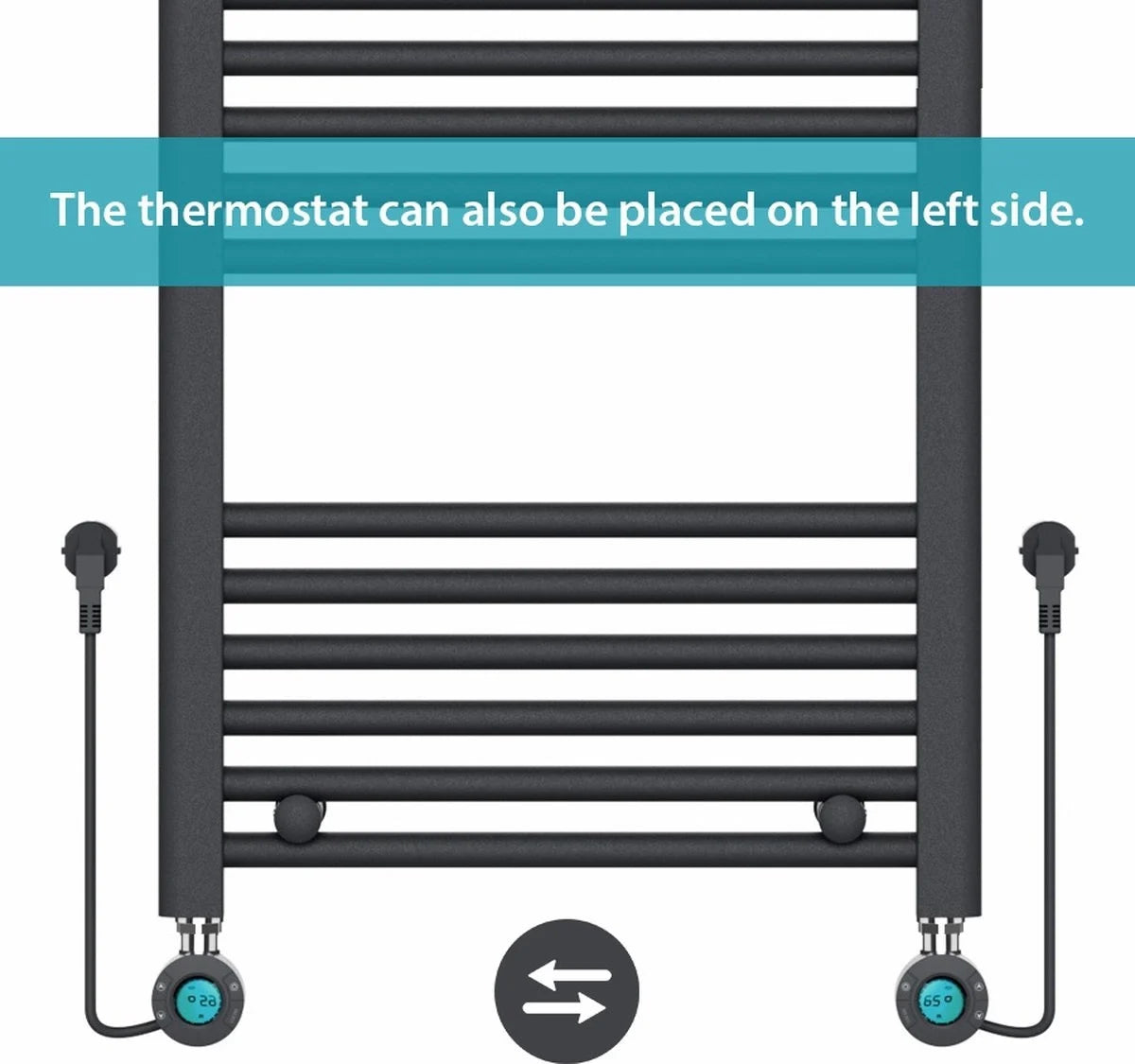 Electric towel radiator - 500 W