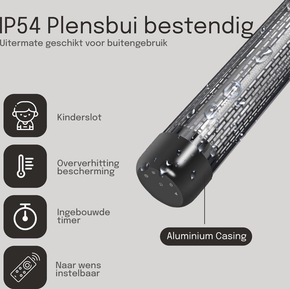 Low Glare Infrared Patio Heater