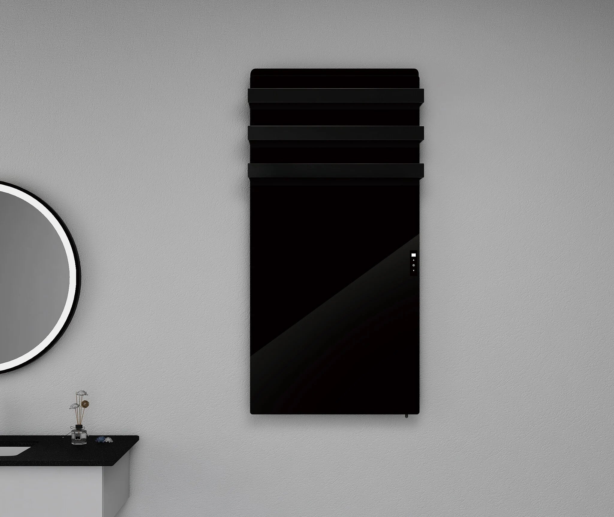 Hybrid Infrared Towel Warmer – Black – 1200 W