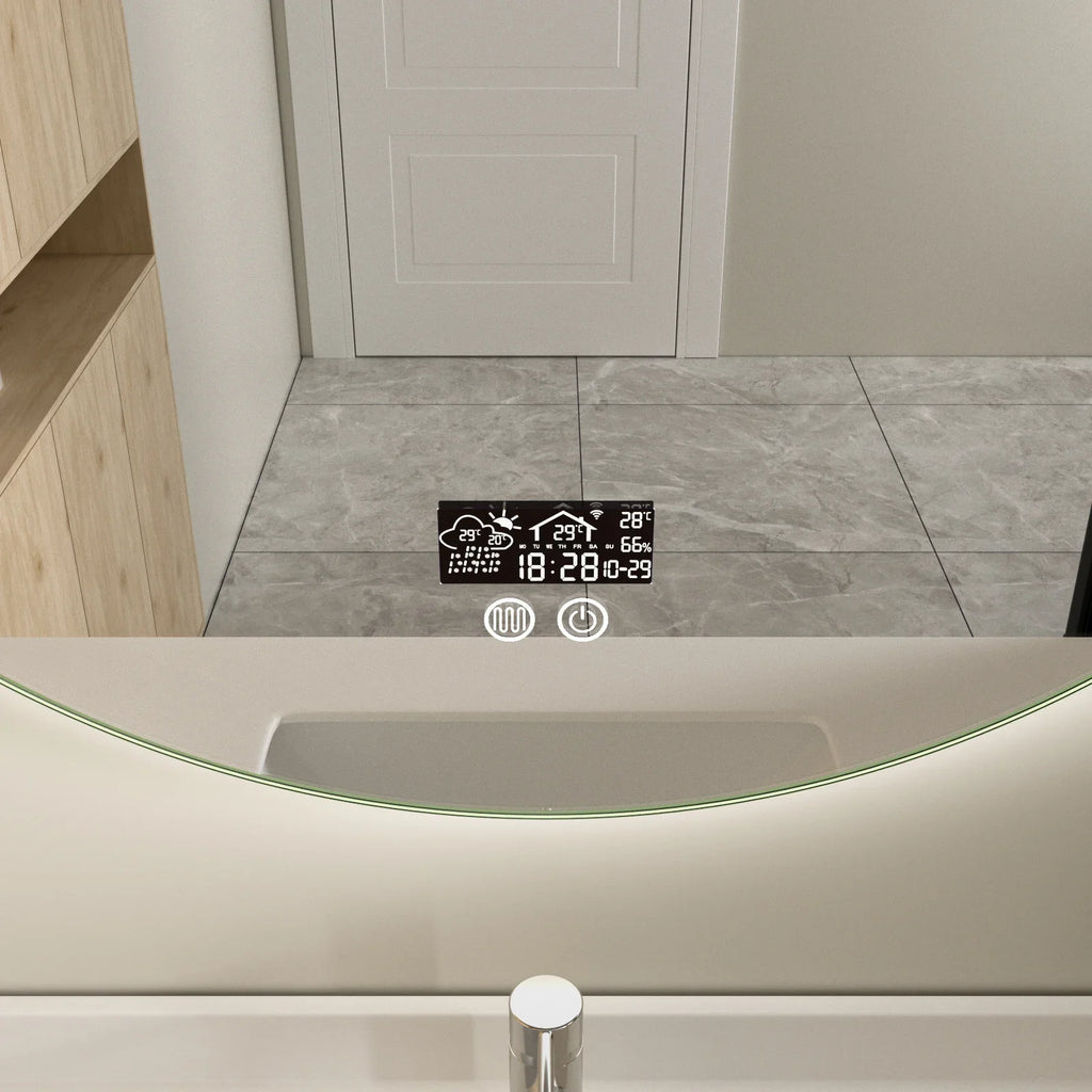 Smart Spiegel 80cm - Frameloos, LED Verlichting, Anti-Condens & Wifi