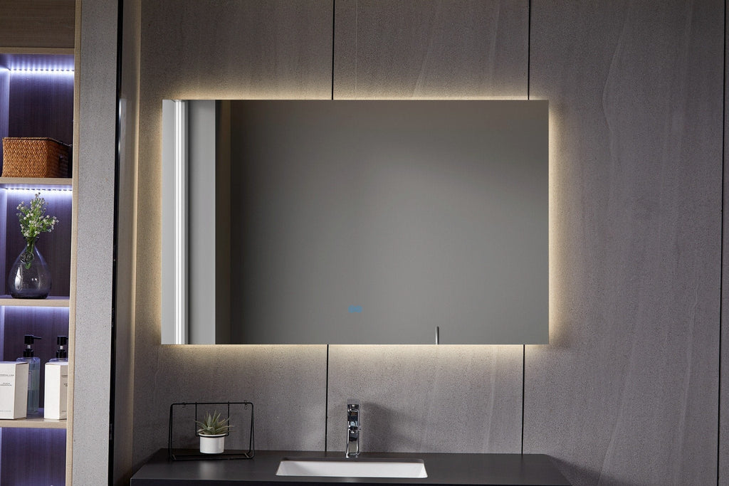 Frameless Bathroom Mirror with LED, Anti-fog 60x60 cm