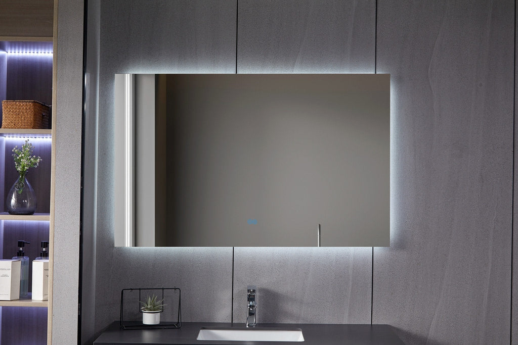 Frameless Bathroom Mirror with LED, Anti-fog 60x60 cm