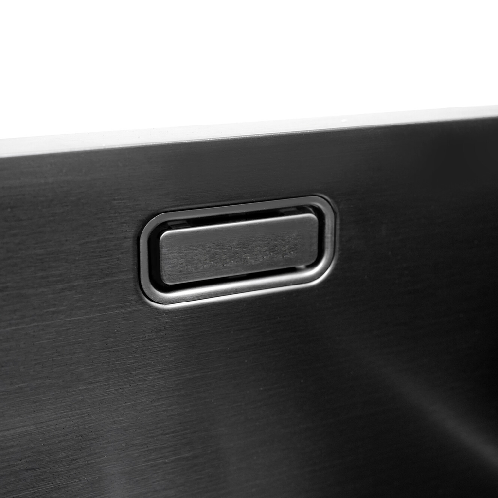 Black Metal Sink 40 x 40 - Kitchen Sink - Kitchen Sinks - Kitchen Wash Basin - without Tap Hole Stainless Steel