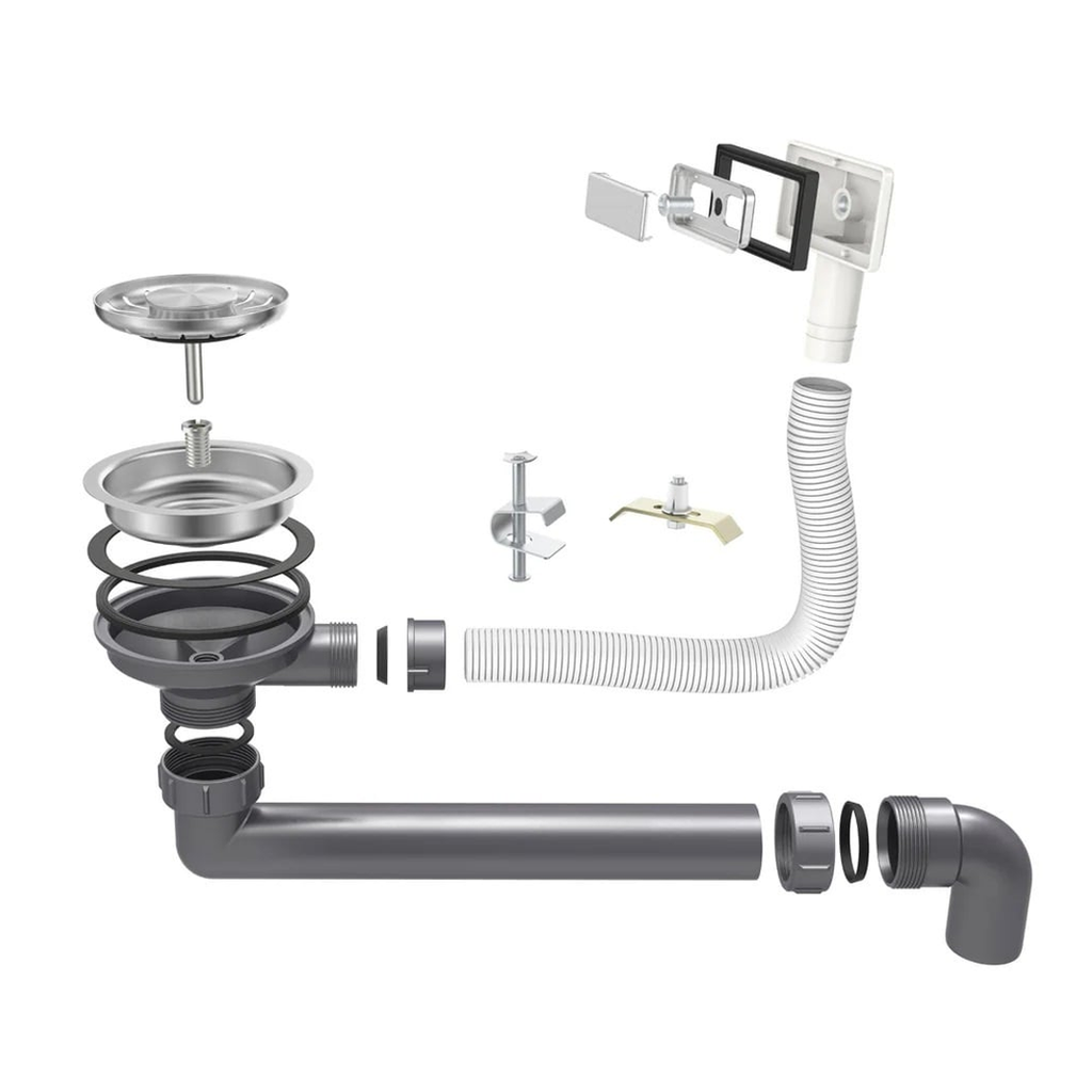 Black Metal Sink 50 x 40 - Kitchen Sink - Kitchen Sinks - Kitchen Wash Basin - without Tap Hole Stainless Steel