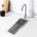 Spoelbak RVS 22 x 44 – Spoelbak Keuken - Spoelbakken Keuken – Wasbak Keuken - zonder Kraangat RVS