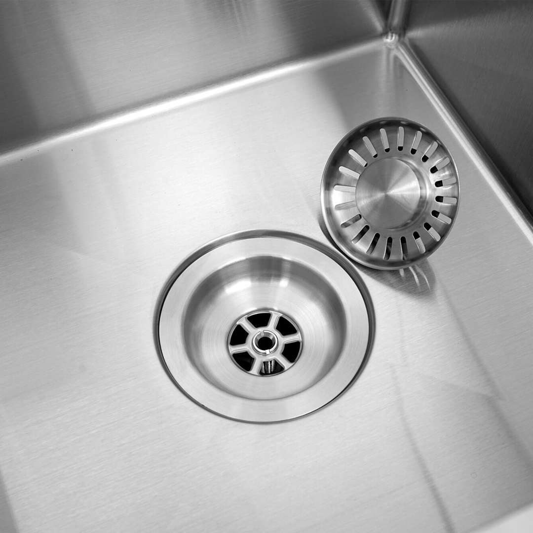 Black Metal Sink 50 x 40 - Kitchen Sink - Kitchen Sinks - Kitchen Wash Basin - without Tap Hole Stainless Steel