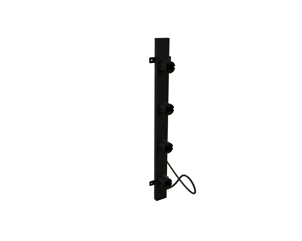 Electric Towel Radiator with Thermostat – Black – 987x360