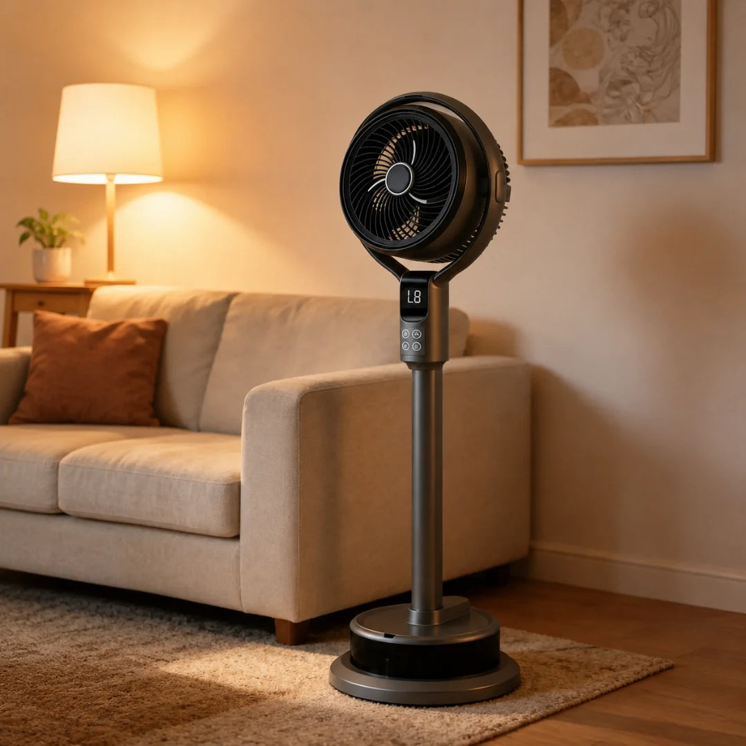 Mistventilator 50W met Afstandsbediening, Timer & Luchtbevochtiger