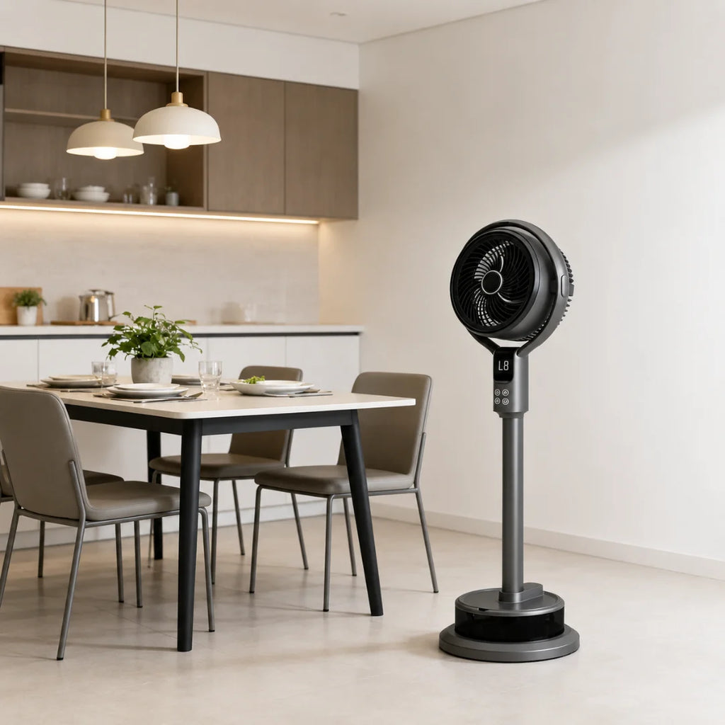 Mistventilator 50W met Afstandsbediening, Timer & Luchtbevochtiger